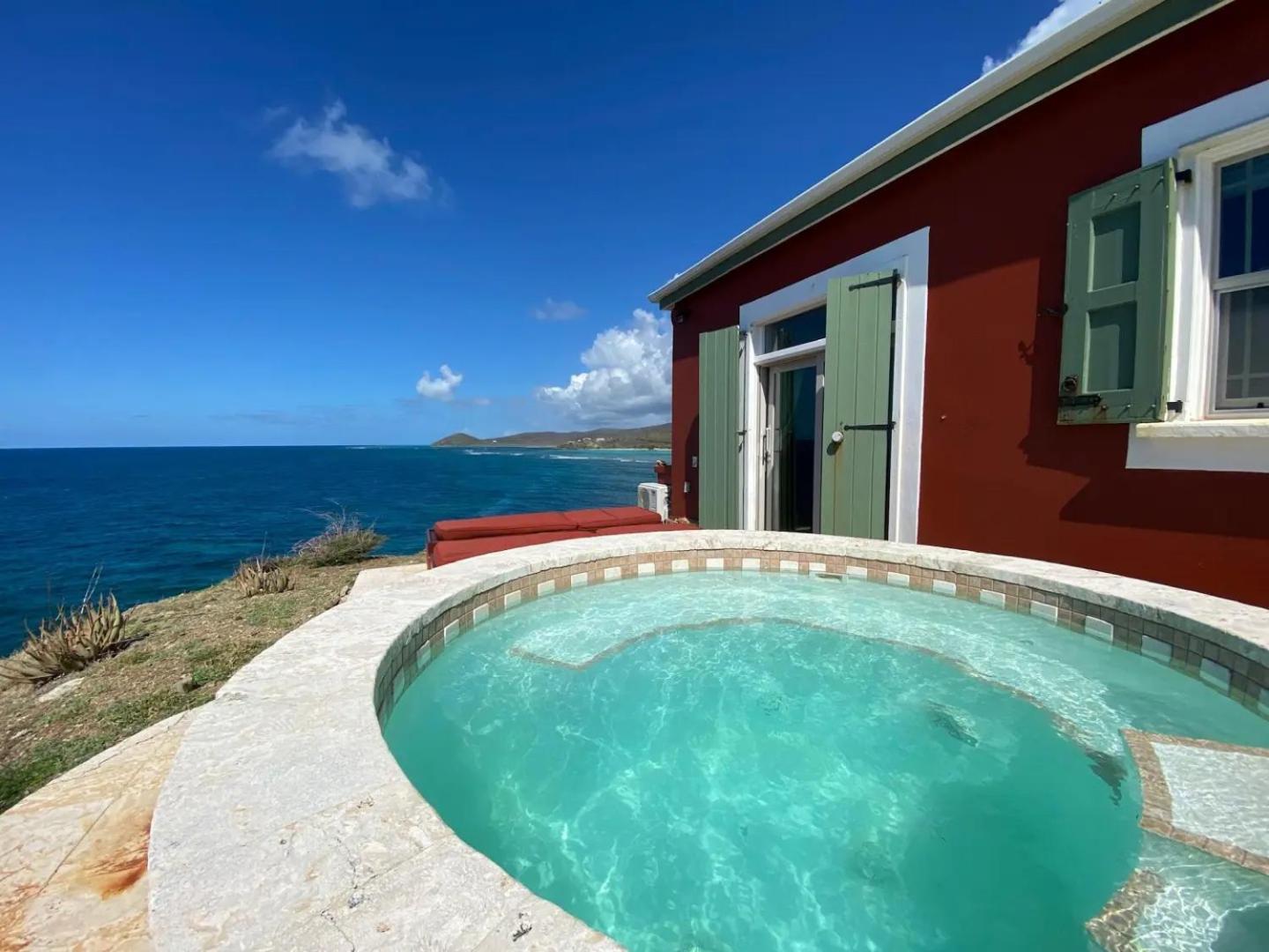 Honeymoon Cottage Atop A Rocky Peninsula Surrounded By The Caribbean Sea Christiansted Exterior photo