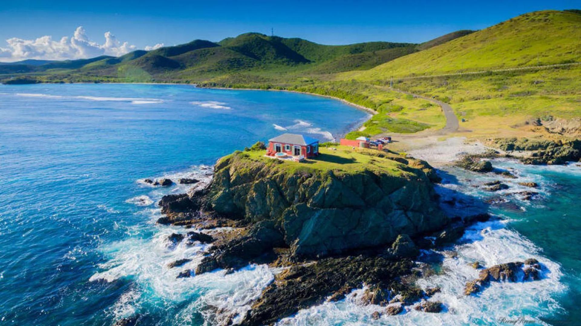 Honeymoon Cottage Atop A Rocky Peninsula Surrounded By The Caribbean Sea Christiansted Exterior photo