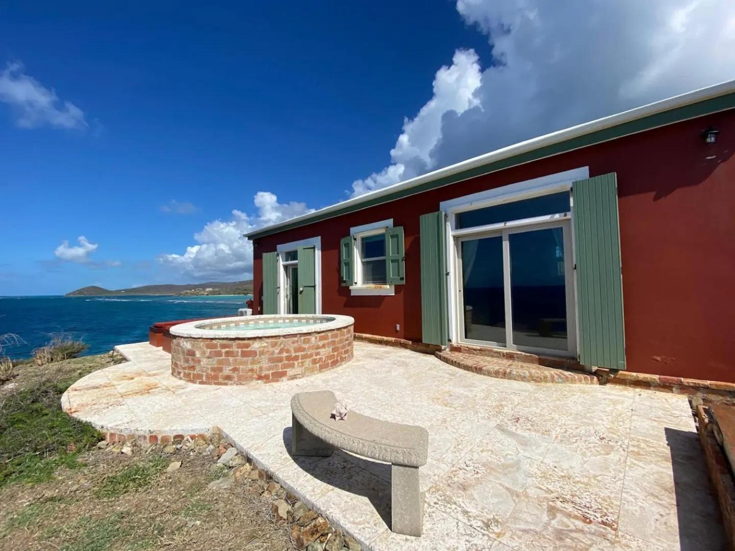 Honeymoon Cottage Atop A Rocky Peninsula Surrounded By The Caribbean Sea Christiansted Exterior photo